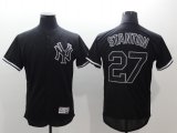 New York Yankees #27 Giancarlo Stanton dark blue Flexbase baseball jerseys