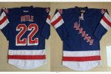 Reebok New York Rangers #22 Brian Boyle blue nhl Jersey