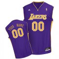 Los Angeles Lakers Custom purple adidas Road Jersey for sale