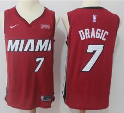 Nike Miami Heat #7 Goran Dragic red nba basketball jersey