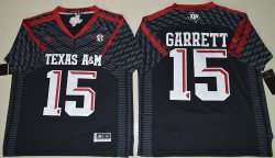 2016 Texas A&M Aggies Myles Garrett 15 College Football Authentic Jerseys - Black