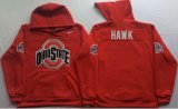 Ohio State Buckeyes Red #HAWK NCAA Hooded Sweatshirt