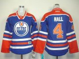 Reebok Edmonton Oilers 4# Hall Blue jersey