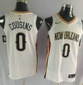 Nike New Orleans Pelicans #0 DeMarcus Cousins white NBA jersey-QLM