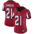 Women Nike Atlanta Falcons #21 Deion Sanders red color Rush Limited Jersey