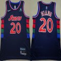 Nike Philadelphia 76ers #20 Niang blue red basketball Jerseys -XD