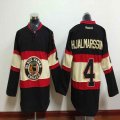 Chicago Blackhawks Nikals Hjalmarsson #4 black beige ice hockey Jerseys