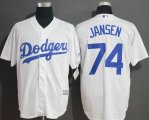 Los Angeles Dodgers #74 Kenley Jansen white majestic baseball Jersey