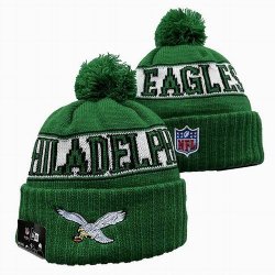 2024 NPhiladelphia Eagles green white NFL Sports Cuffed Knit Hats 01