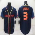 Nike Houston Astros #3 Pena dark blue baseball jerseys city version