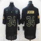 Nike Oakland Raiders #34 Bo Jackson black Salute To Service Limited Jersey-BD