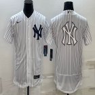 Nike New York Yankees blank white Flexbase Authentic Collection Jersey-BD 01