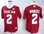 Texas A&M Aggies Johnny Manziel 2 red College Football Jerseys