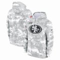 San Francisco 49ers Nike Arctic Camo 2024 Salute to Service Club Fleece Pullover Hoodie