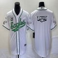 Nike Philadelphia Eagles blank white baseball jerseys Joint name-BD 08