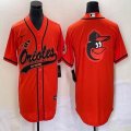 Nike Baltimore Orioles Blank orange majestic baseball jersey Joint name-BD 05