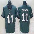 Nike Philadelphia Eagles #11 Carson A.J. Brown green Color Rush Limited Jersey 03