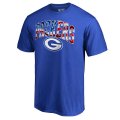 Men's Green Bay Packers NFL Pro Line by Fanatics Branded Royal Banner Wave Big & Tall T-Shirt