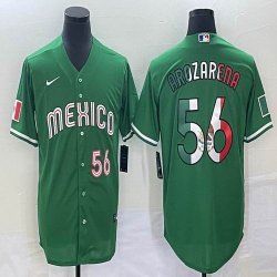 2023 World Cup Mexico #56 Randy Arozarena green majestic baseball jerseys 32