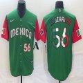 2023 World Cup Mexico #56 Randy Arozarena green red majestic baseball jerseys 04