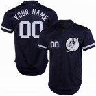 Custom New York Yankees dark blue Flexbase baseball jerseys