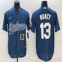 Nike Los Angeles Dodgers #13 Max Muncy blue majestic baseball Jerseys Joint name -BD 04