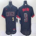 Nike Cincinnati Reds #9 Mclain black Flexbase Authentic Collection Jersey city blue-BD 01