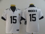 Youth Jacksonville Jaguars #15 Gardner Minshew II white Color Rush Limited Jerseys