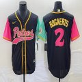 Nike San Diego Padres #2 Xander Bogaerts black red green MLB Baseball jerseys Joint name-BD 02