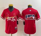 Youth Nike St.Louis Cardinals blank red majestic Baseball Jersey city version-BD 03