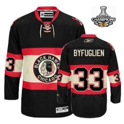 Chicago Blackhawks #33 BYFUGLIEN Black nhl Jersey