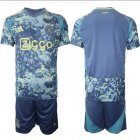 2024-2025 Ajax club blue green soccer jersey away-HQ