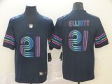 Nike Dallas Cowboys #21 Ezekiel Elliott dark blue NFL Jersey City version