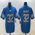 Nike Detroit Lions #32 Branch blue Color Rush Limited Jersey 03