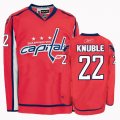 Washington Capitals 22 Mike KNUBLE red Jerseys (A Patch)