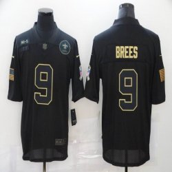 Nike New Orleans Saints #9 Drew Brees black Salute To Service Limited Jersey-BD