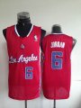 Los Angeles Clippers #6 Deandre Jordan red nba Jersey