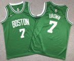 Youth Nike Boston Celtics #7 Jaylen Brown green basketball jerseys