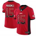 Nike Kansas City Chiefs #15 Patrick Mahomes II red drift Color Rush Limited jersey