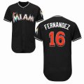 Florida Marlins #16 Jose Fernandez black Flexbase Authentic Collection Jersey