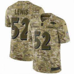 Baltimore Ravens #52 Ray Lewis Nike Camo Salute to Service Retired Player Limited Jersey