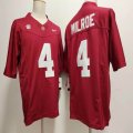 Nike Hawk Alabama #4 Jalen Milroe red ncaa footballjerseys-XST