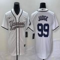 Nike New York Yankees #99 Aaron Judge white majestic baseball Jersey Joint name 05