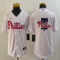 Youth Nike Philadelphia Phillies blank white majestic baseball jersey big logo