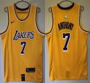 Nike NBA Los Angeles Lakers #7 Anthony yellow nba basketball Jerseys-HL