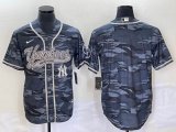 Nike New York Yankees blank gray camo majestic MLB baseball Jerseys Joint name 05