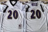 Baltimore Ravens #20 Ed Reed Limited white Throwback NFL Jerseys-PNS