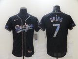 Nike Los Angeles Dodgers #7 Julio Urias black camo Flexbase Authentic Collection Jersey