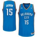 Oklahoma City Thunder #15 Jackson blue nba jerseys-print