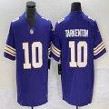 Nike Minnesota Vikings #10 Tarkenton Purple throwback Color Rush Limited Jersey